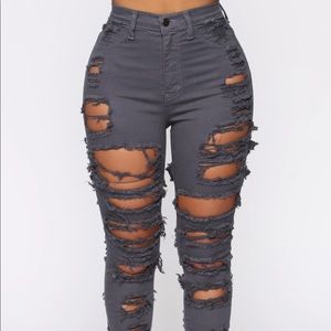 Fashion Nova - Distressed Jeans